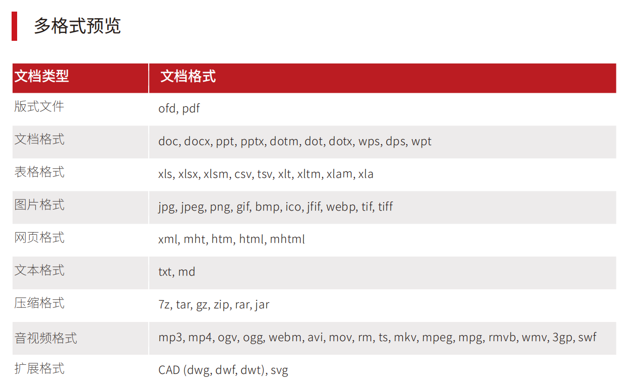 轻阅读多格式预览